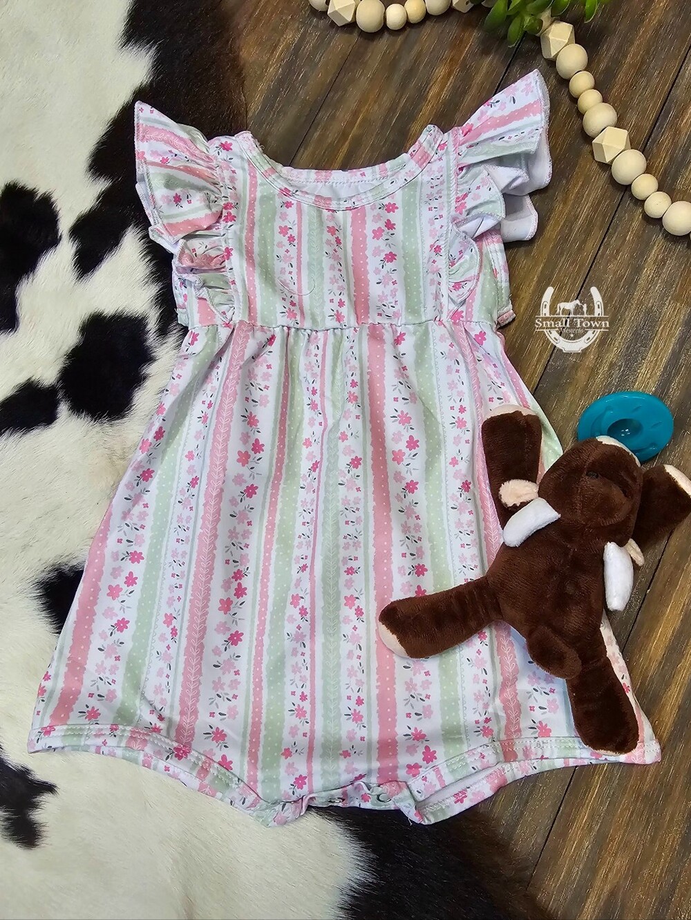 Rowdy Romper - Striped Floral